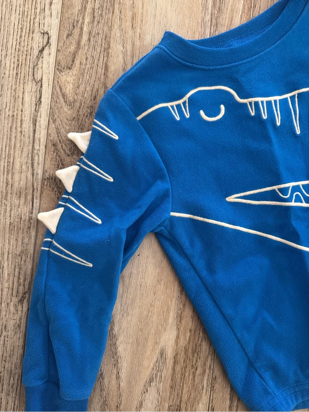 Carter’s Dino Fleece Pajama Set Size 4T Blue Dinosaur 2 Piece PJs